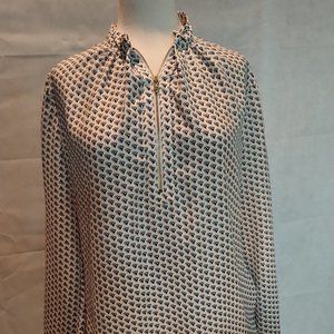 Worthington- Neck Zipper Blouse